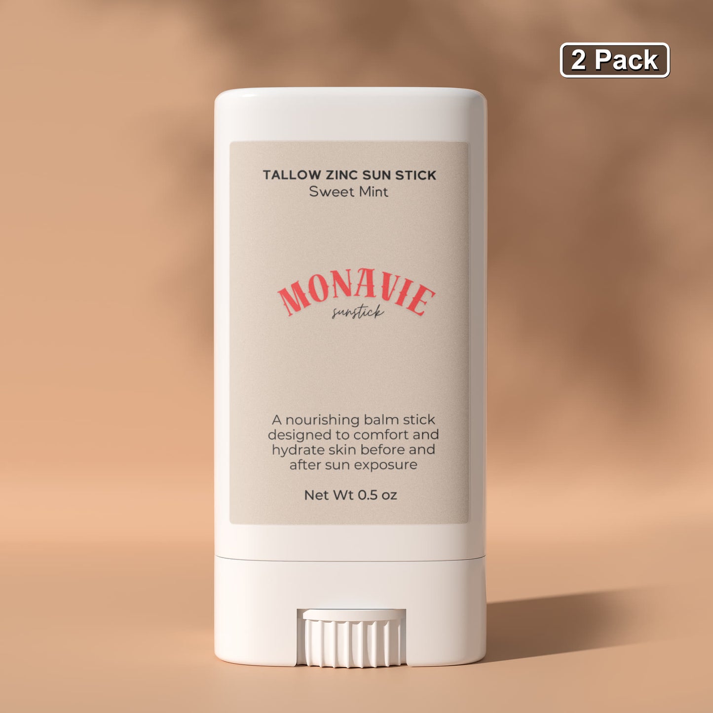 MONAVIE 2 Pack Tallow Zinc Sun Stick