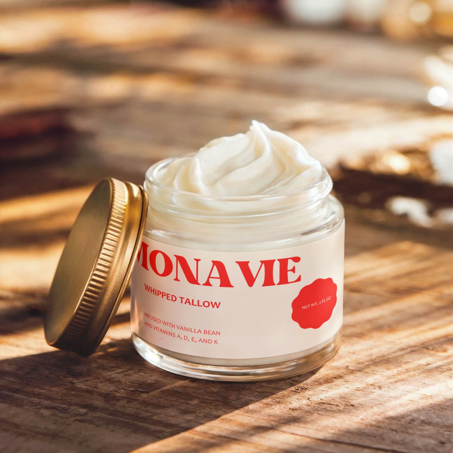 MONAVIE Whipped Grass-Fed Tallow Balm with Vanilla Bean