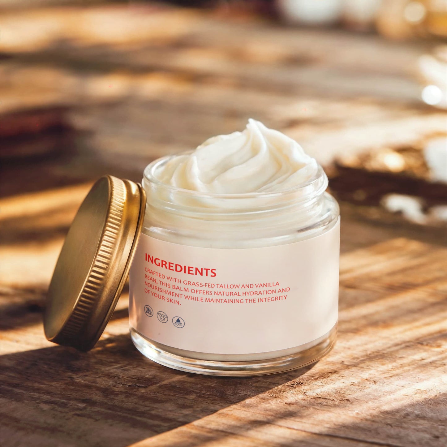 MONAVIE Whipped Grass-Fed Tallow Balm with Vanilla Bean