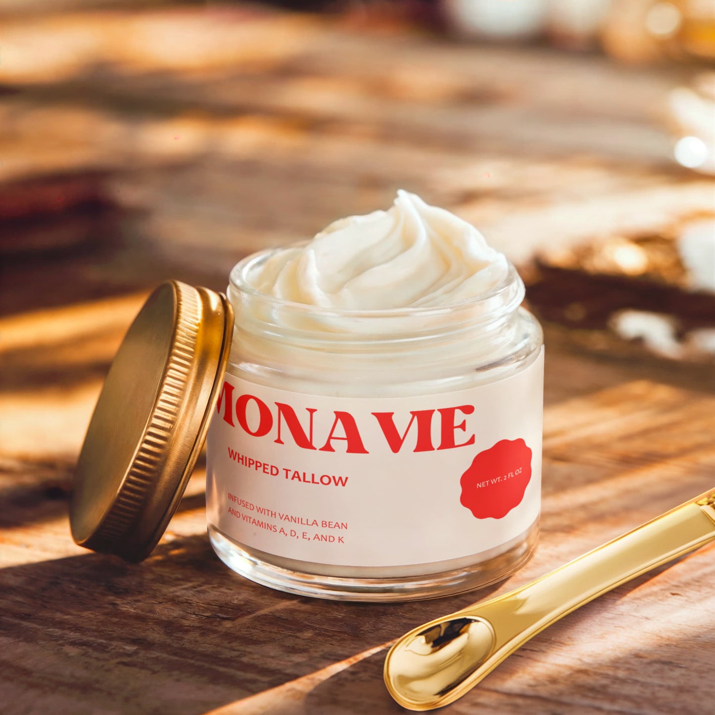 MONAVIE Whipped Grass-Fed Tallow Balm with Vanilla Bean